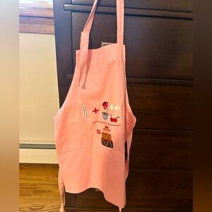Kids size Williams Sonoma pink apron